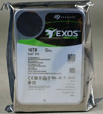 Жесткий диск Seagate Exos X16 16Tb 12Gb/s SAS 3.5" (ST16000NM002G)