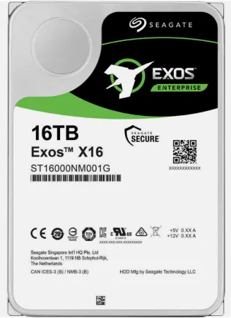 Жесткий диск Seagate 16Tb 7.2K 6Gb/s SATA 3.5" Exos X16 (2KK103-004)