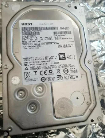 Жесткий диск HGST Hitachi 4Tb 7.2K 12Gb/s SAS 3.5" (HUS726040AL5214)