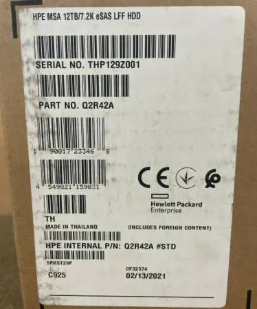 Жесткий диск HPE MSA 12Tb 7.2K 12Gb/s SAS 3.5" (P00442-001)