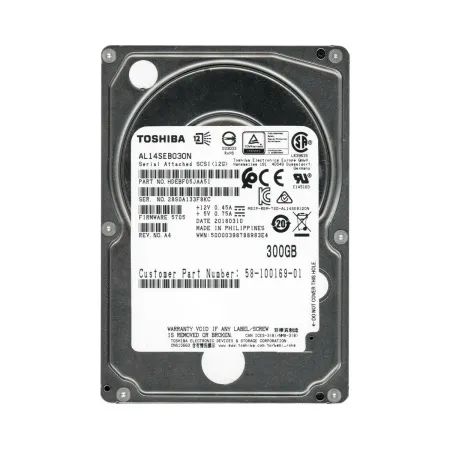 Жесткий диск Toshiba 300Gb 10K 12Gb/s SAS 2.5'' (AL14SEB030N)