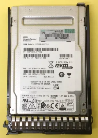 Твердотельный накопитель HPE 3.84Tb 2.5" (KCD6XLUL3T84)