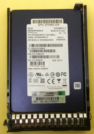 Твердотельный накопитель HPE 960Gb 6Gb/s SATA 2.5" (MK000960GWEZK)