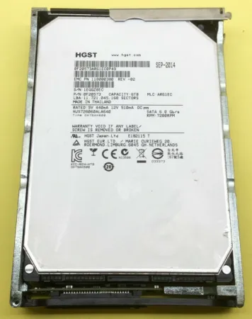 Жесткий диск HGST 6Tb 7.2K 6Gb/s SATA 3.5" (HUS726060ALA640)
