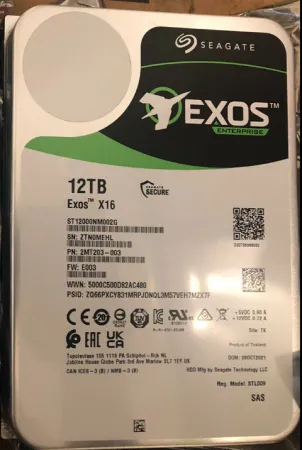 Жесткий диск Seagate Exos X16 12Tb 7.2K 12Gb/s SAS 3.5" (ST12000NM002G) 
