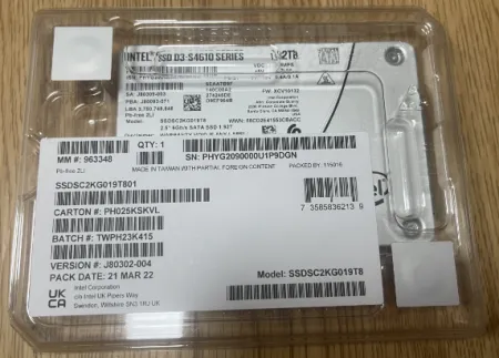 Твердотельный накопитель Intel 1.92Tb 6Gb/s SATA 2.5'' (SSDSC2KG019T801)