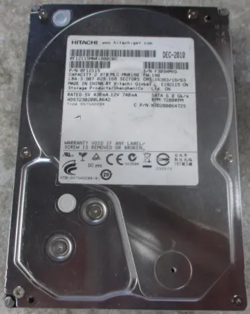 Жесткий диск Hitachi 2Tb 7.2K 6Gb/s SATA 3.5'' (0F12115)