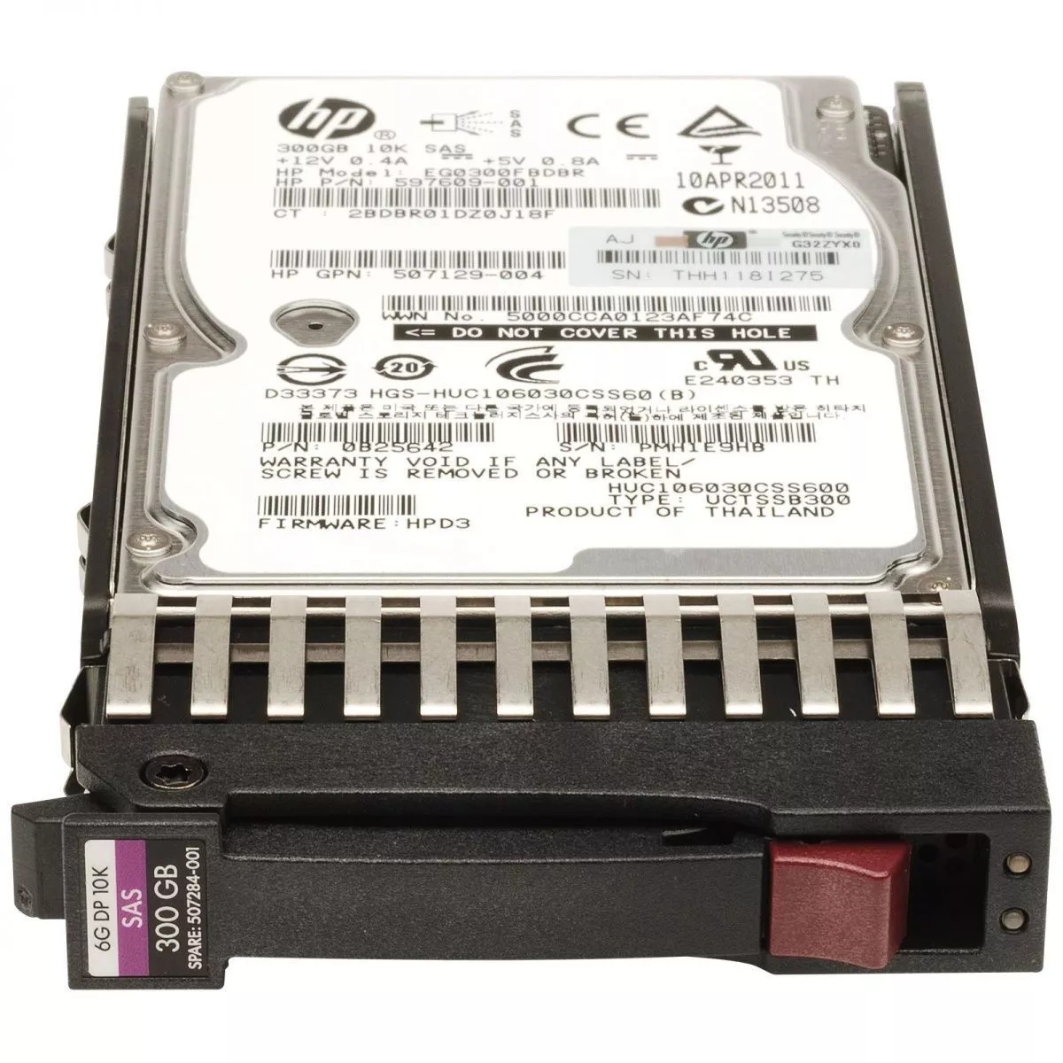 Жесткий диск HP 300Gb 10K 6Gb/s SAS 2.5'' (507127-B21)